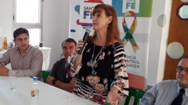 La ministra Uboldi encabezó la presentación. Gentileza: prensa Gobierno de Santa Fe.