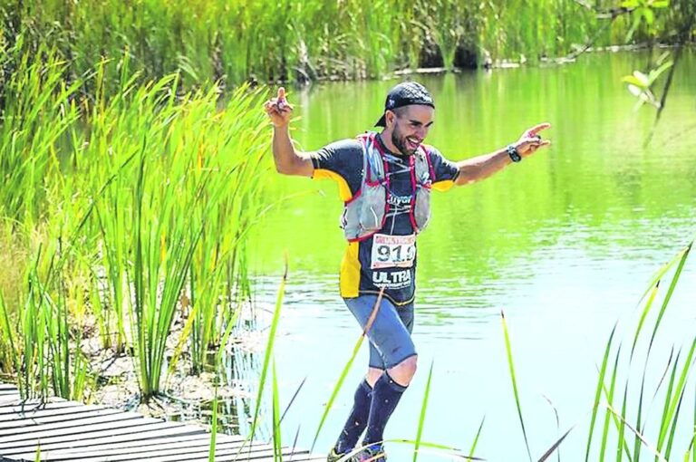 Luis Cavagna se dio el gusto de ganar y de disfrutar de la prueba extrema en el día de su cumpleaños. Running Time