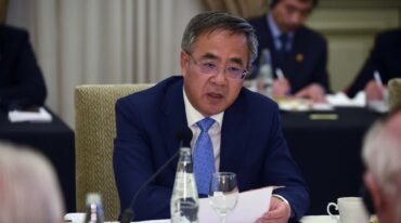 El vice primer ministro chino se reunió con el gobernador y con otras autoridades. Gentileza: prensa BCR.