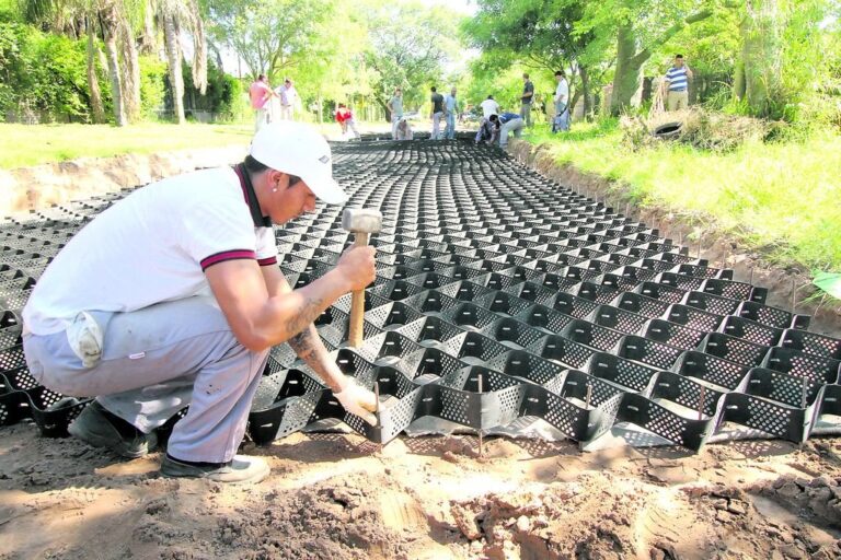 28 cuadras. Son las que cuentan con geoceldas: a los 600 metros lineales que se colocaron en San Francisco de Asís