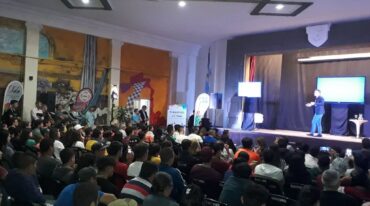 El ex campeón mundial de boxeo Sergio Martínez relató desde los inicios su historia de vida. Gentileza: prensa Gobierno de Santa Fe.