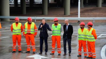 En Rosario. Desde el ministerio de Transporte explicaron que 'se reactivó la ejecución de obras abandonadas