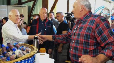 Miguel Lifschitz recorrió la muestra productiva. Gentileza: prensa Gobierno de Santa Fe.