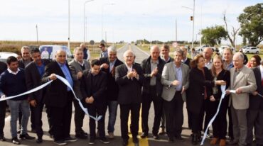 Miguel Lifschitz estuvo en la inauguración de la obra. Gentileza: prensa Gobierno de Santa Fe.
