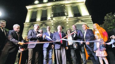 Todos juntos. El gobernador Miguel Lifschitz y el intendente santafesino José Corral