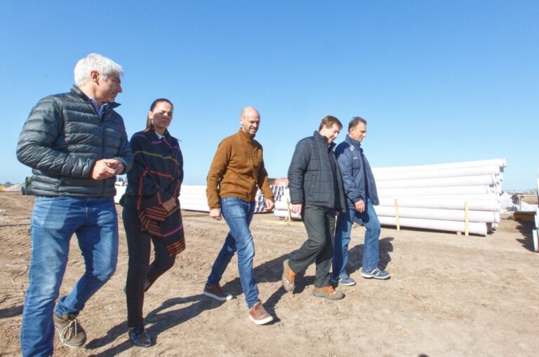 Recorrida. Dietrich estuvo junto a Ezequiel Lemos