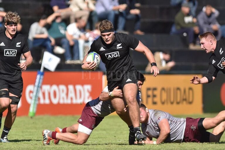 Nueva Zelanda debutó con una sólida victoria ante Georgia. Luis Cetraro.