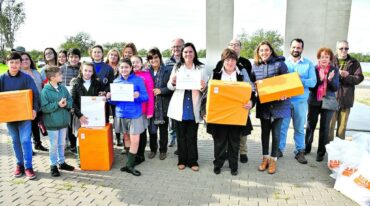 Reconocidos. Los alumnos de las escuelas Nuestra Señora de Lourdes