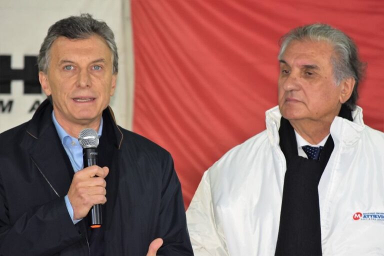 El presidente Macri había estado en 2018 en la reinauguración del frigorífico. Archivo.