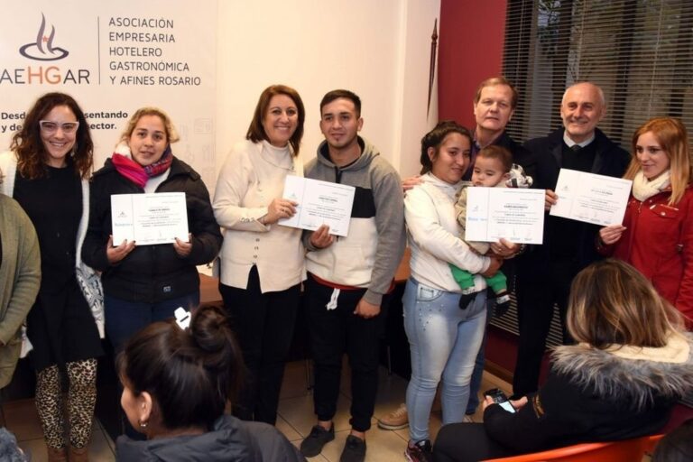 Acompañamiento. Desde el municipio rosarino se impulsó esta posibilidad que ahora concluye de la mejor manera. Aquí