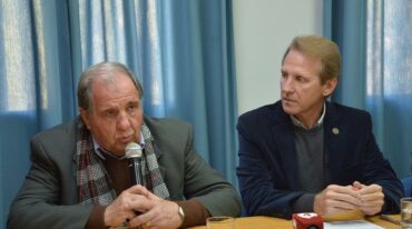 El ministro Morini estuvo presente en Sunchales junto al intendente. Gentileza: prensa Municipalidad de Sunchales.
