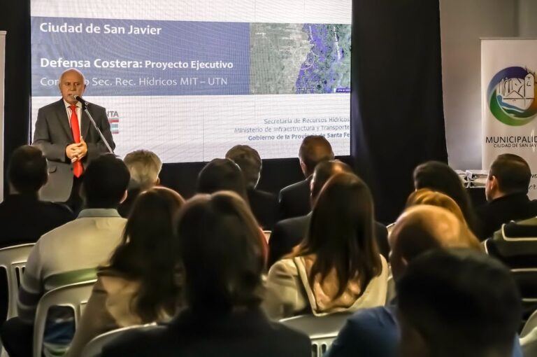 El gobernador estuvo en San Javier en la presentación del proyecto. Gentileza: prensa Gobierno de Santa Fe.