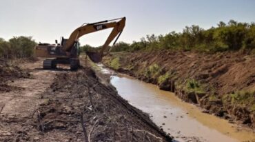 La Provincia invierte más de 100 millones de pesos para proteger de inundaciones a La Chispa. Gentileza: prensa Gobierno de Santa Fe.
