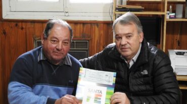 Jorge Marmiroli recibió al diputado Gabriel Real. Gentileza.
