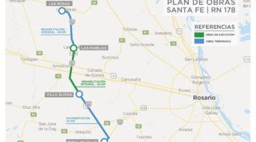 Mapa de la zona a reparar. Gentileza: prensa Vialidad Nacional.