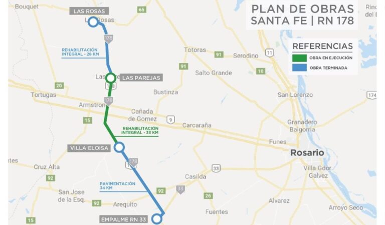 Mapa de la zona a reparar. Gentileza: prensa Vialidad Nacional.