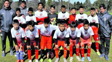 La categoría 2007 de Argentino Juniors de La Paternal a pleno en el certamen.