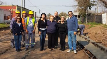 La intendenta Clérici recorrió la zona. Gentileza: prensa Municipalidad de Cañada de Gómez.