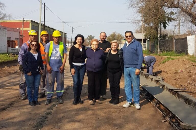 La intendenta Clérici recorrió la zona. Gentileza: prensa Municipalidad de Cañada de Gómez.