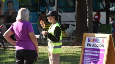 La casilla realiza trámites y servicios de distinto tipo. Gentileza: prensa Municipalidad de Rafaela.