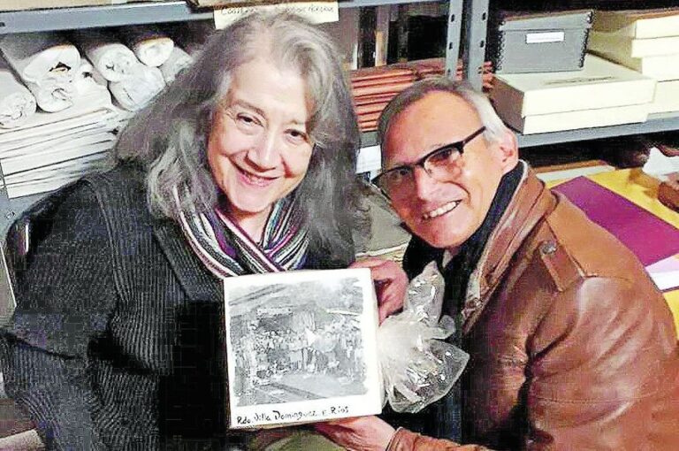 El director Osvaldo Quiroga recibió en el museo a Mharta Argerich