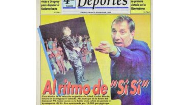 La tapa de EL DIARIO Deportes el martes 2 de marzo de 1999. El ex DT de la Selección Nacional