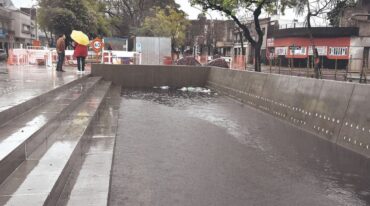 La obra conectada al sistema hídrico de la ciudad