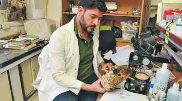 El biólogo Andrés Sarquis encabezó el exhaustivo relevamiento de la avifauna que habita en la provincia.  Guillermo Di Salvatore