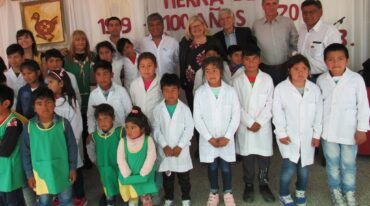 La ministra Claudia Balagué estuvo en los festejos. Gentileza: prensa Gobierno de Santa Fe.