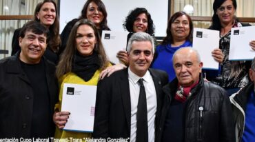 El rector Franco Bartolacci estuvo presente en el acto. Gentileza.