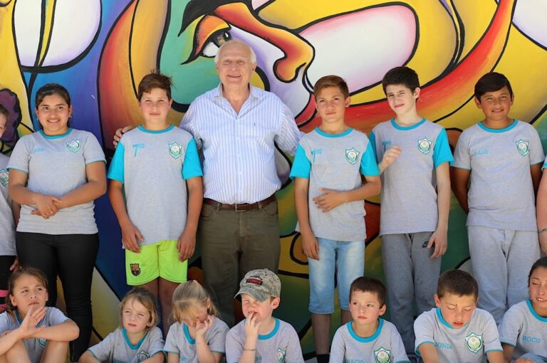 El gobernador estuvo este jueves en Santa María Centro. Gentileza: prensa Gobierno de Santa Fe.