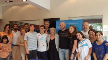 La intendente Clérici recibió a los deportistas destacados. Gentileza: prensa Municipalidad de Cañada de Gómez.