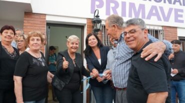 Clérici estuvo en la apertura de la sede nueva del Primavera. Gentileza: prensa Municipalidad de Cañada de Gómez.