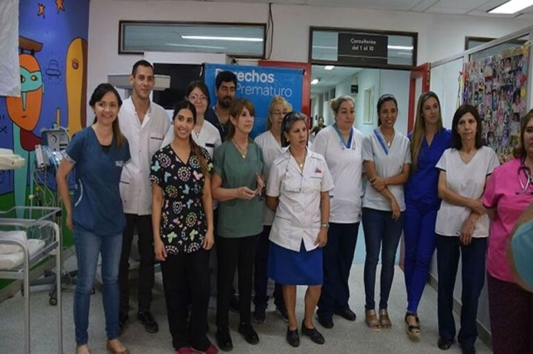 El equipo de Neonatología salió al encuentro de la gente de Concordia.