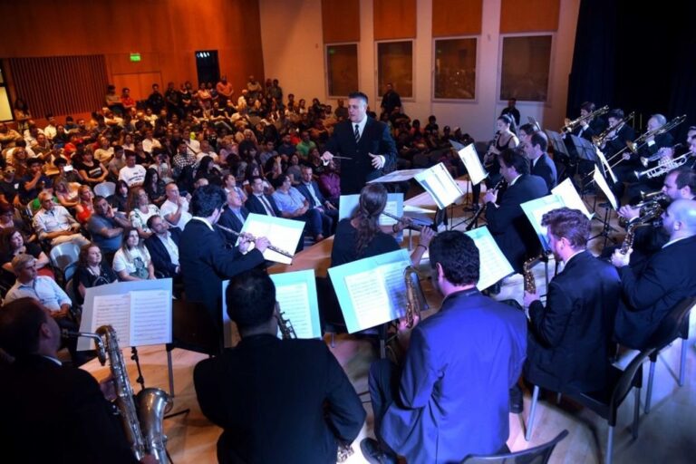 La Orquesta Municipal de Vientos de Rosario brindó un concierto. Gentileza: prensa Municipalidad de Rosario.