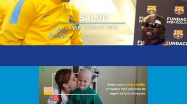 El sitio web de la Fundación Leo Messi