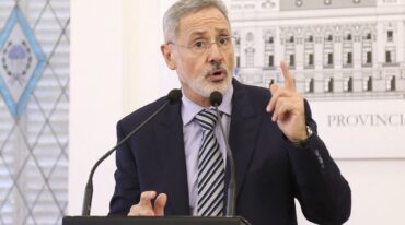 El ministro Saín brindó detalles sobre las políticas provinciales en materia de seguridad. Gentileza: prensa Gobierno de Santa Fe.