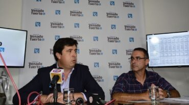 Diego Milardovich y Luis Viskovic hablaron con la prensa. Mirador Provincial.