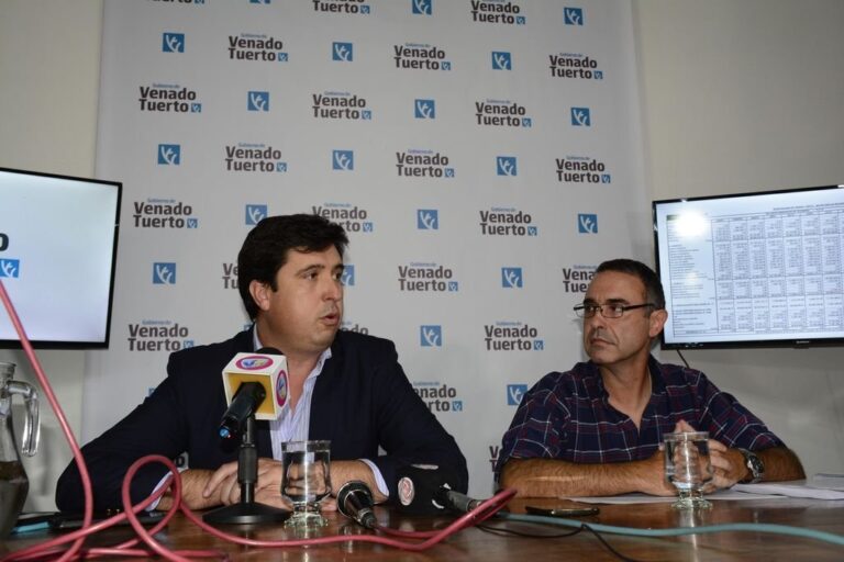 Diego Milardovich y Luis Viskovic hablaron con la prensa. Mirador Provincial.