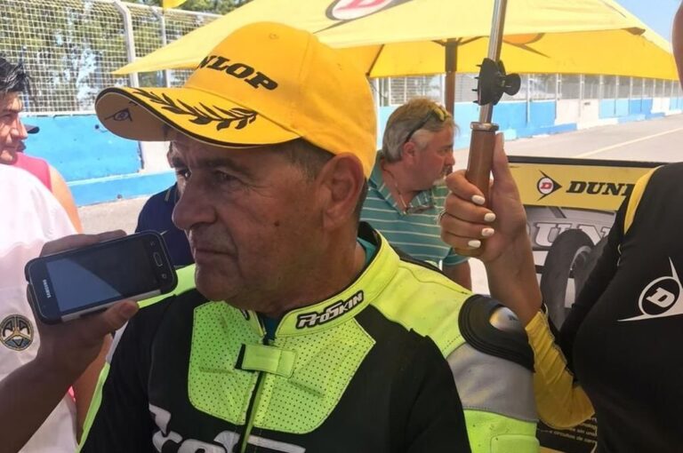 ¡Casi 310 kilómetros por hora! René Zanatta se dio el gusto de volver a romper el récord de velocidad del autódromo rafaelino. Gentileza.