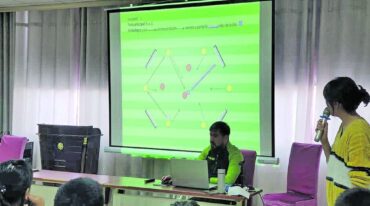 Enzo Affranchino durante la capacitación que llevaste a cabo en Yinchuan