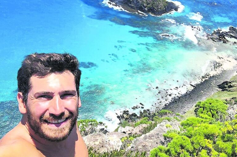 Santiago Chort disfruta de las bellezas naturales que ofrecen las islas australianas.