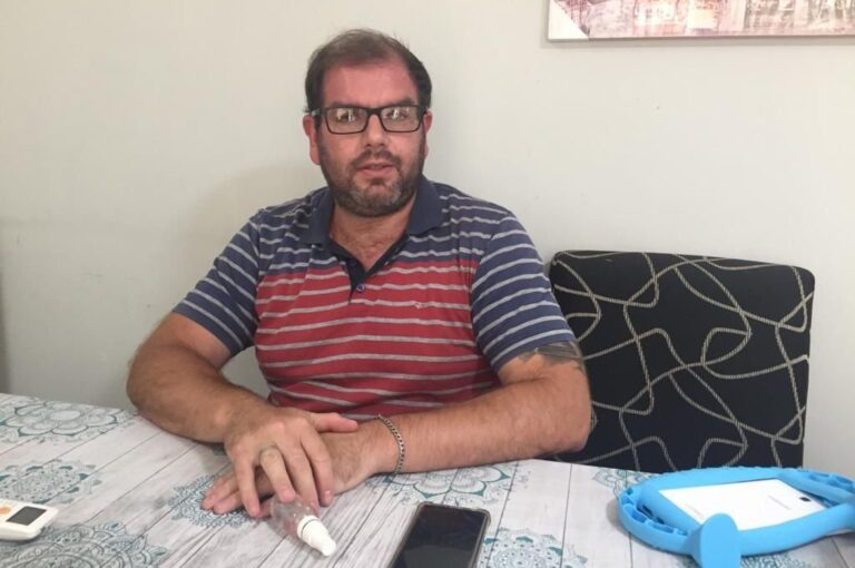 Emanuel Filelfi promociona esta actividad que él mismo practica como un pionero en nuestro país. Mirador Provincial.