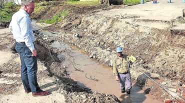 "Estos trabajos completan el desarrollo de obras pluviales que ya realizamos desde el municipio en el barrio Azul"