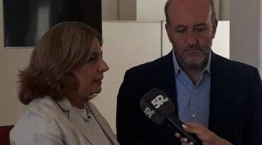 Sonia Martorano y Leonardo Caruana. Mirador Provincial.