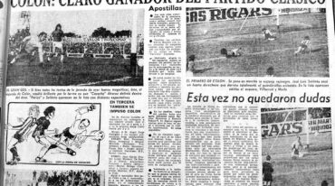 La cobertura de El Litoral de Santa Fe en el clásico de abril de 1976. En la foto que está arriba a la derecha