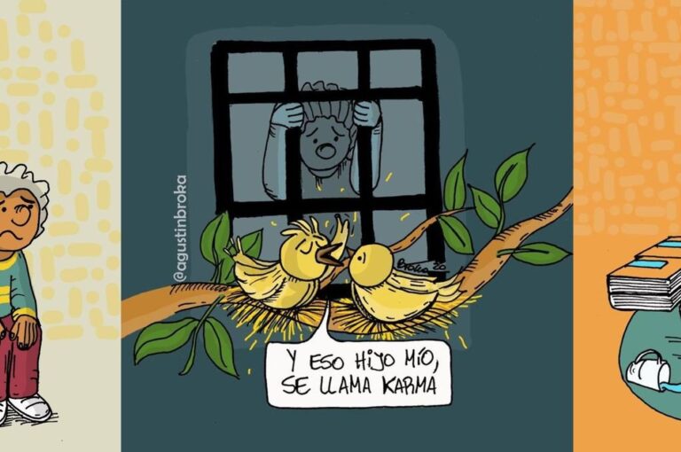 Un compilado de las mejores viñetas de Broka dedicadas a la cuarentena.  Gentileza: Broka.