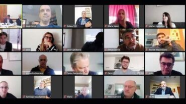 La reunión virtual contó con la presencia de los grandes referentes del radicalismo provincial. Gentileza.