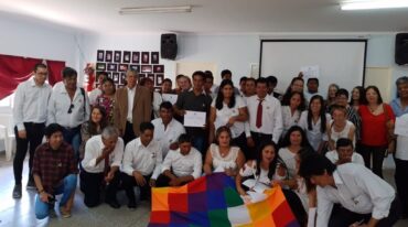 Un encuentro de docentes mocovíes en la ciudad de San Javier. Gentileza: Miguel Vázquez.