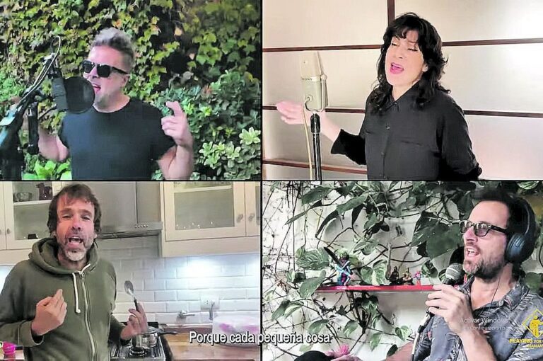 La solidaridad y el compañerismo de los artistas fue clave para poder hacer el video.